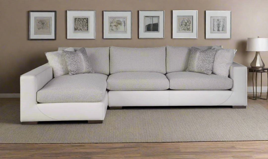 Universal Furniture Shelborne 2 Piece Sectional Sofa in snow