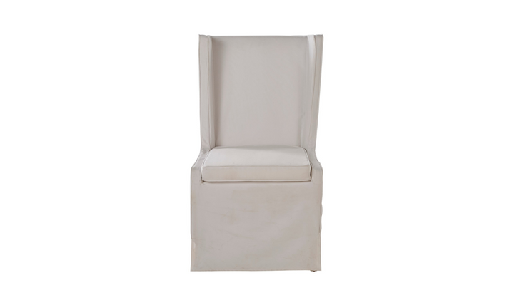 Universal Furniture Getaway Fabric White Stationary Slipcover Chair