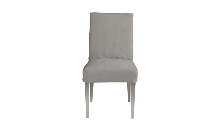 Universal Furniture Jett Slipcover Dining Side Chair with Stainless Steel Legs