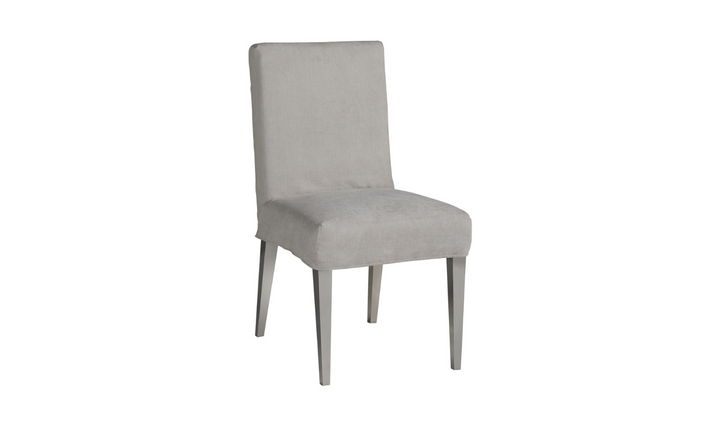 Universal Furniture Jett Slipcover Dining Side Chair with Stainless Steel Legs