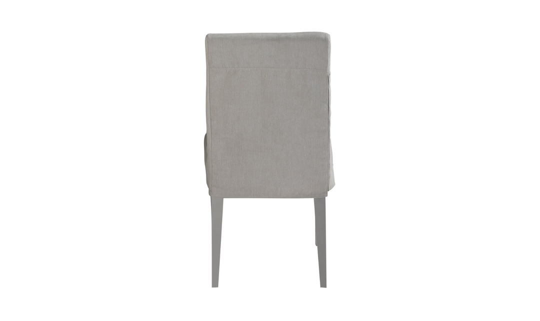 Universal Furniture Jett Slipcover Dining Side Chair with Stainless Steel Legs