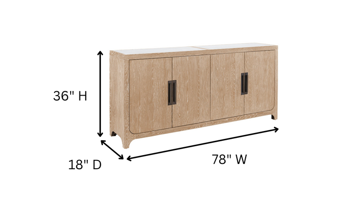 Universal Modern Farmhouse Blair Credenza-jennifer furniture