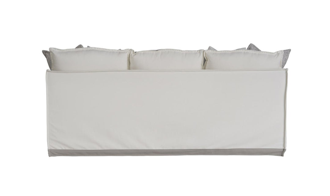 Universal Furniture Siesta Key Stationary Fabric White Sofa