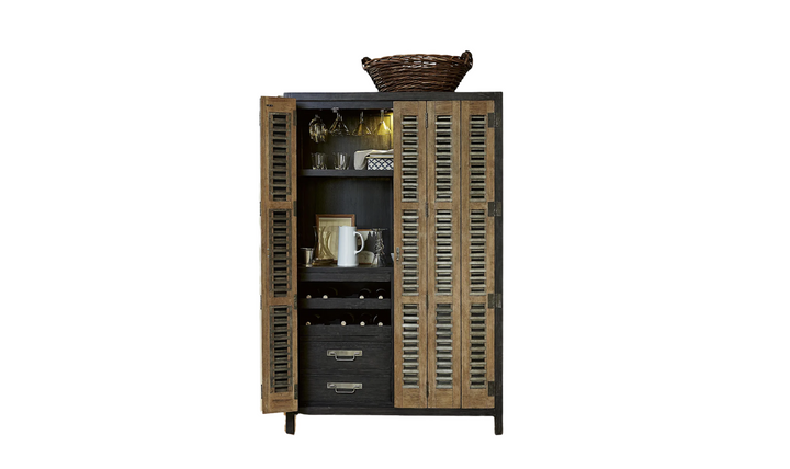 Universal Furniture Libations Locker cabinet in Brown