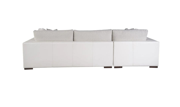 Universal Furniture Shelborne 2 Piece Fabric Sectional Sofa in Snow