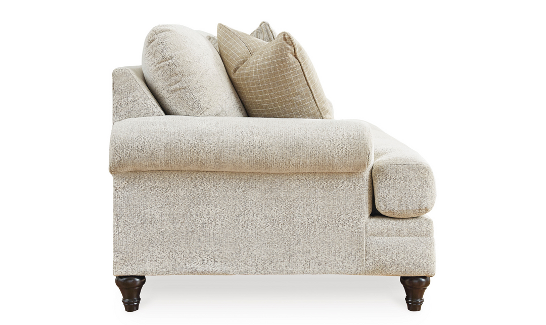 Modern Heritage Valerani 3 Seater Fabric Sofa in Sandstone