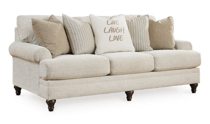 Modern Heritage Valerani 3 Seater Fabric Sofa in Sandstone