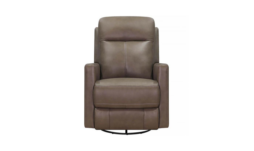 Vienna Manual Swivel Rocker Leather Recliner Chair