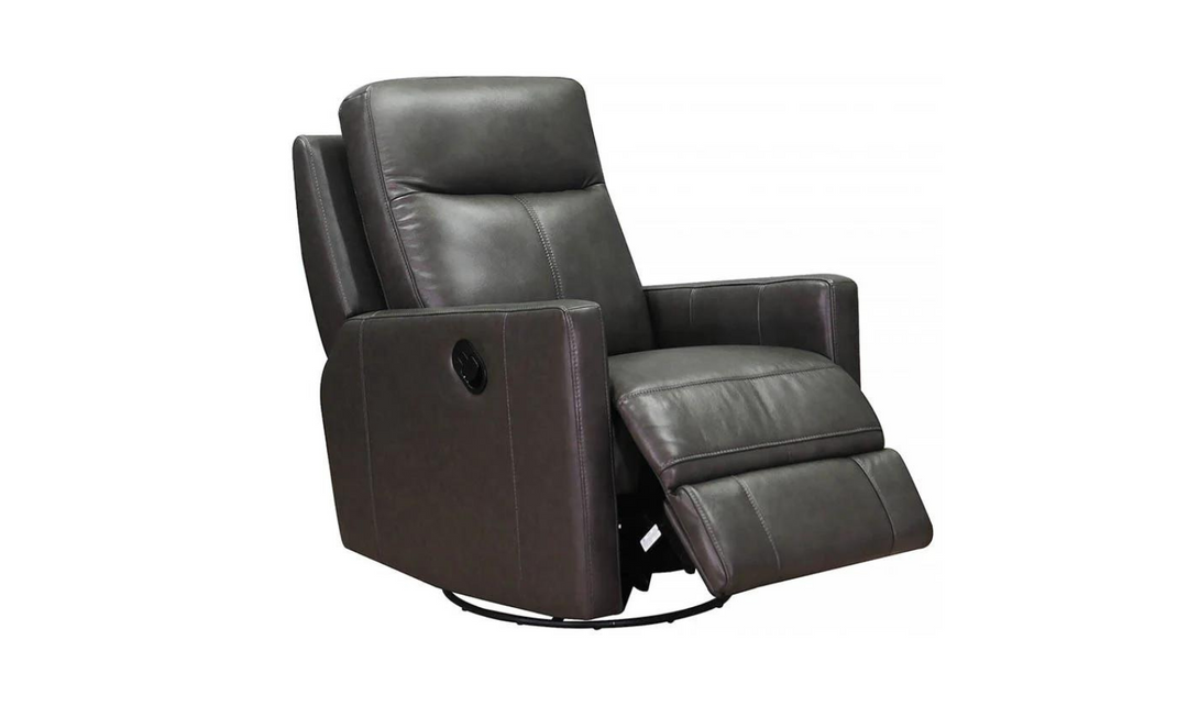 Vienna Manual Swivel Rocker Leather Recliner Chair