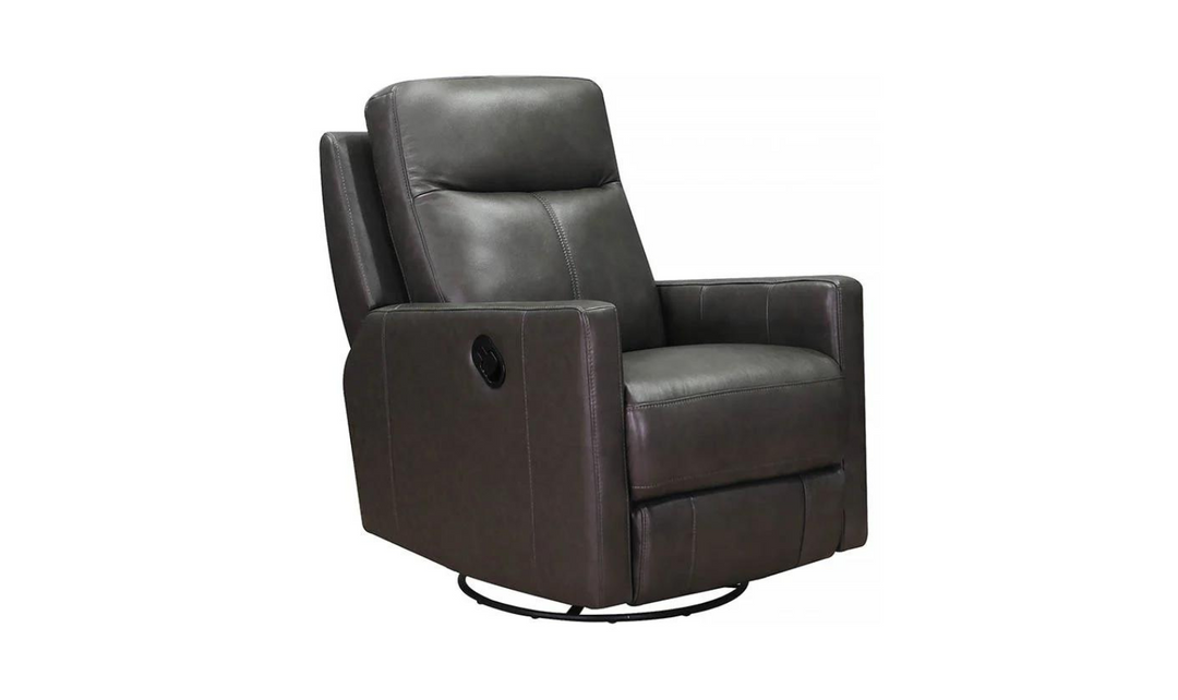 Vienna Manual Swivel Rocker Leather Recliner Chair