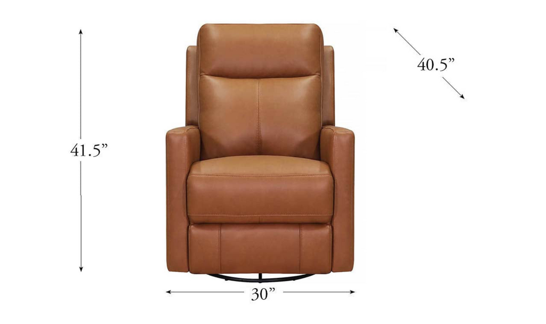 Vienna Power Swivel Rocker Leather Recliner Chair