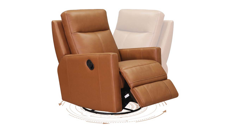 Vienna Power Swivel Rocker Leather Recliner Chair