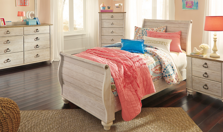 Willowton Panel Bedroom Set-Jennifer Furniture