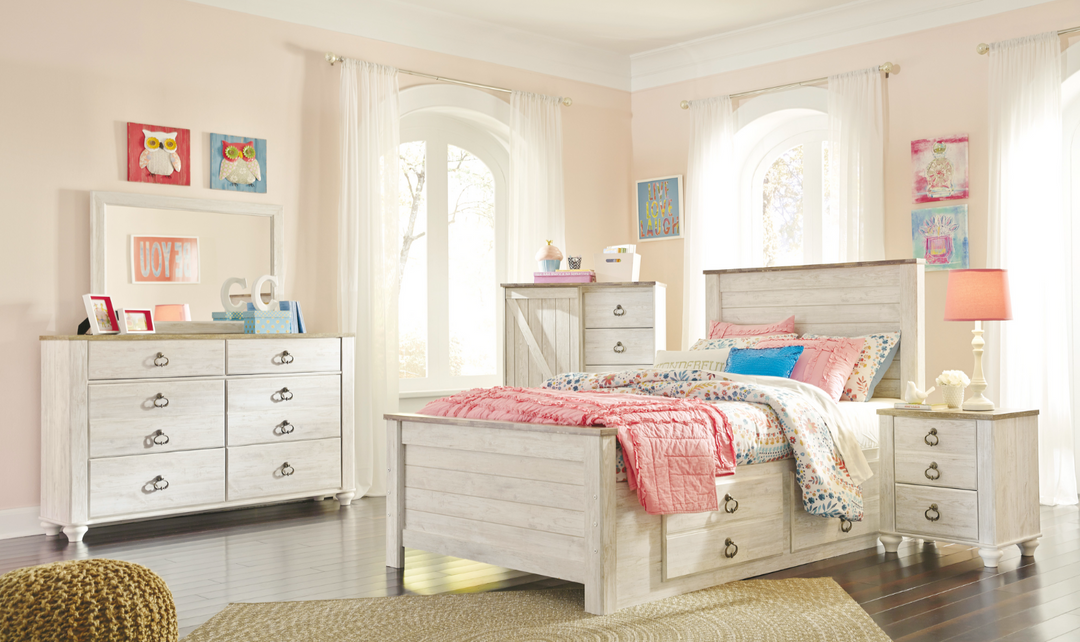 Willowton Panel Bedroom Set-Jennifer Furniture