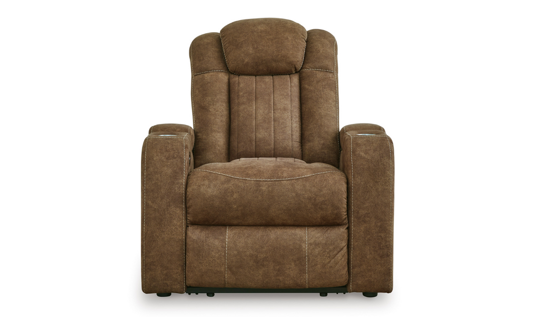 Wolfridge Leather Power Recliner Chair-Jennifer Furniture