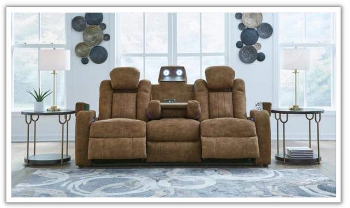 Wolfridge Leather Power Reclining Loveseat