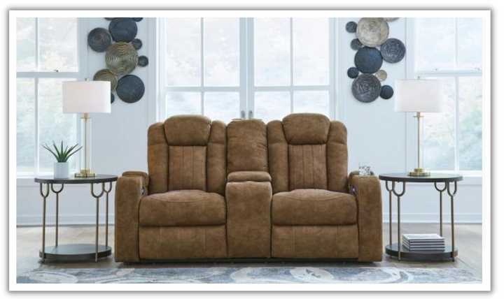 Wolfridge Leather Power Reclining Loveseat