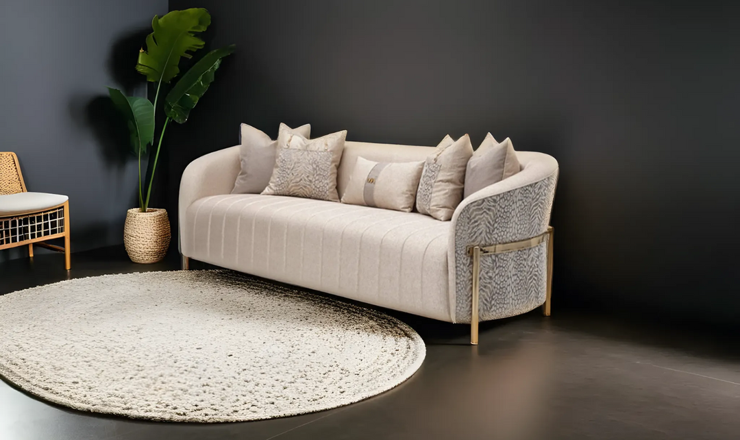 AICO Lisbon Lurex Woven Fabric Loveseat