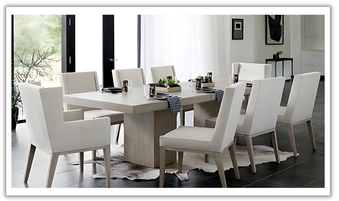 Bernhardt Linea Extendable Rectangular Wooden Dining Table-jennifer