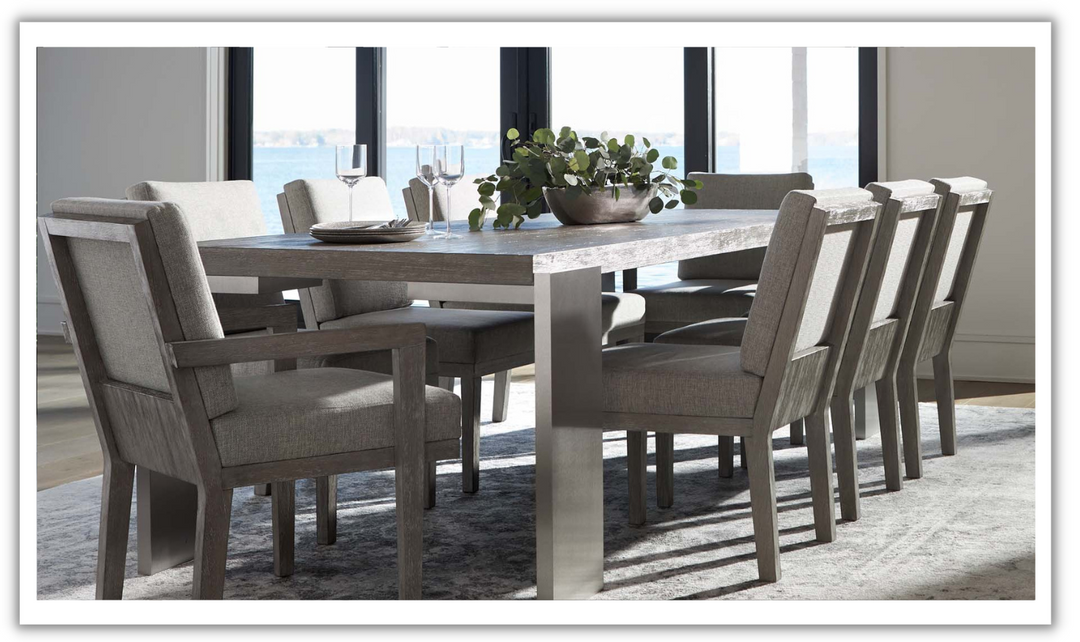 Bernhardt Foundations Rectangle Dining Table with Adjustable Glides-jennifer