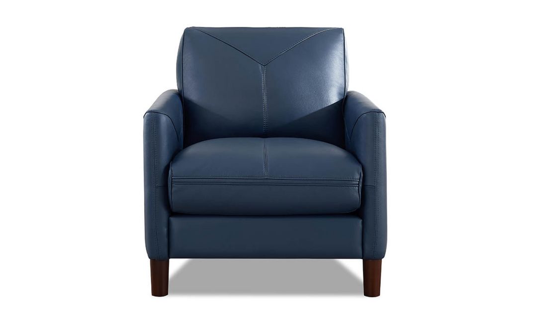 Yorkdale Leather Chair With Track Arms-Jennifer Furniture 