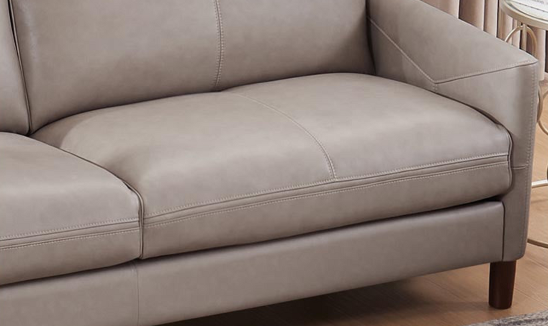 Yorkdale Leather 2-Seater Sofa With Track Arms-Jennifer Furniture