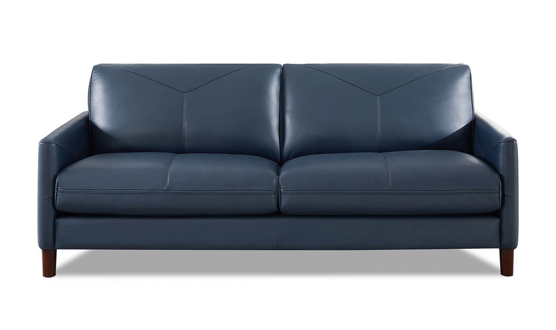 Yorkdale Leather 2-Seater Sofa With Track Arms-Jennifer Furniture