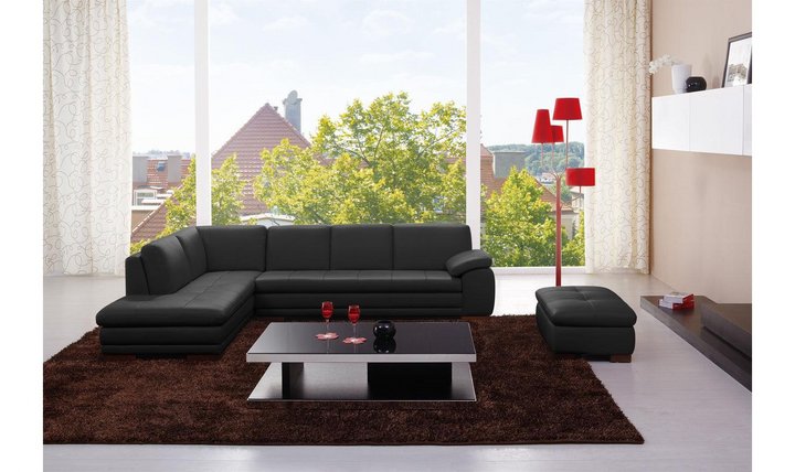 Jennifer Italia Eole L-Shaped Italian Leather Sectional Sofa