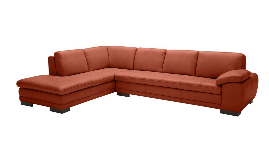 Jennifer Italia Eole L-Shaped Italian Leather Sectional Sofa