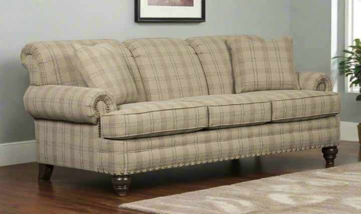 Craftmaster Bella 3-Seater Fabric Sofa with Rolled Arms