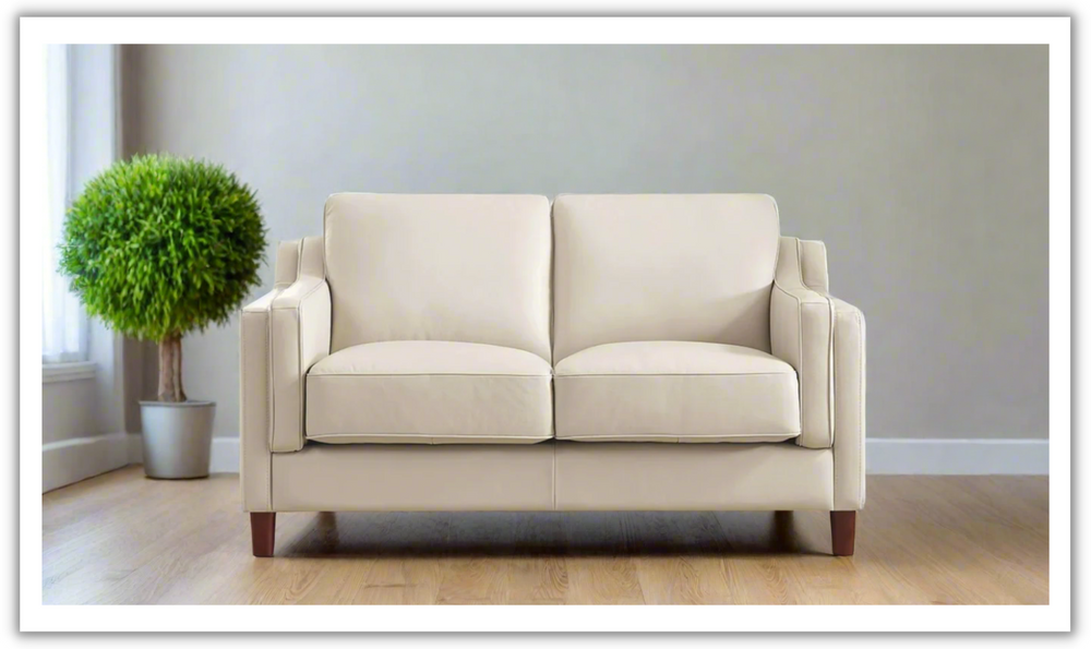 Bella Leather 2-Seater Loveseat-Jennifer Furniture