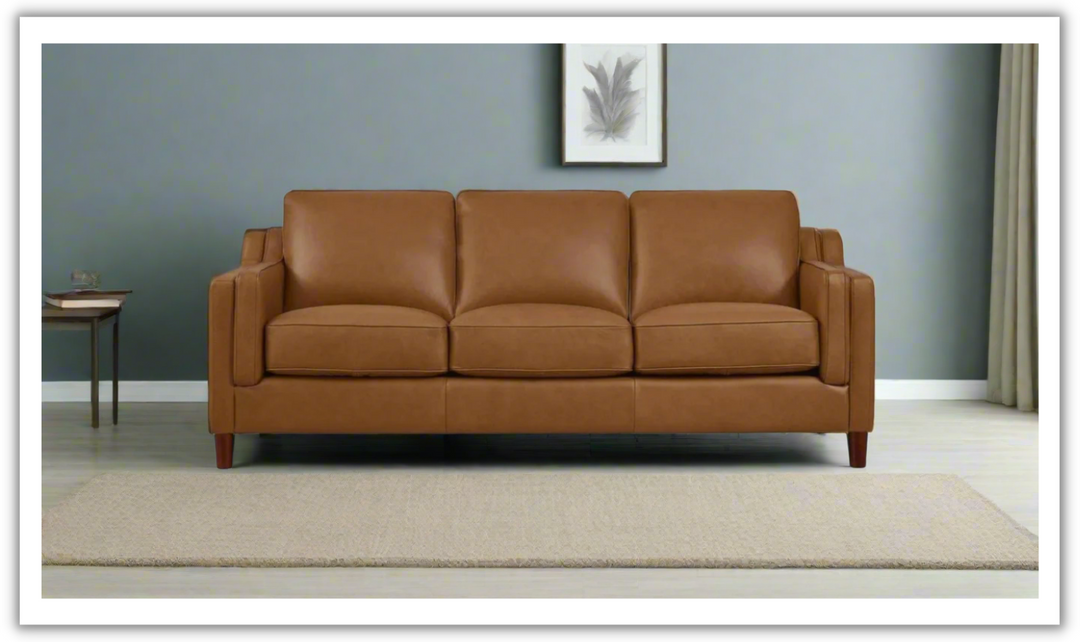 Bella Leather 3-Seater Sofa-Jennifer Furniture