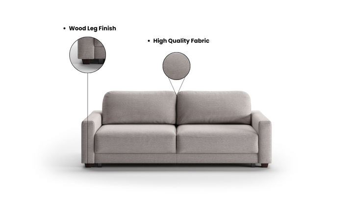 Luonto Belton Fabric Sofa Sleeper with Gas Springs & Power Option