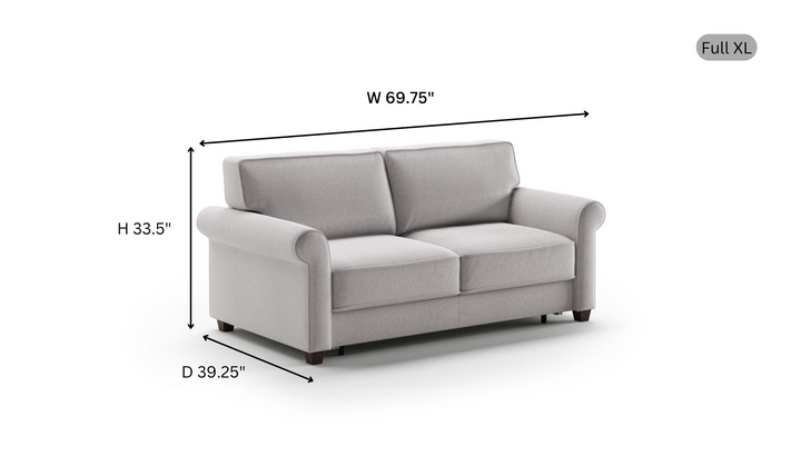 Luonto Casey Fabric Sleeper Sofa With HR Foam Mattress