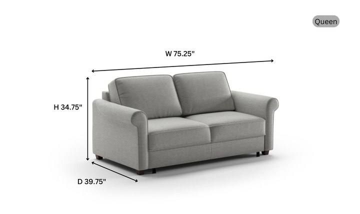 Luonto Charleston Sofa Sleeper with Level Function in King & Queen Size