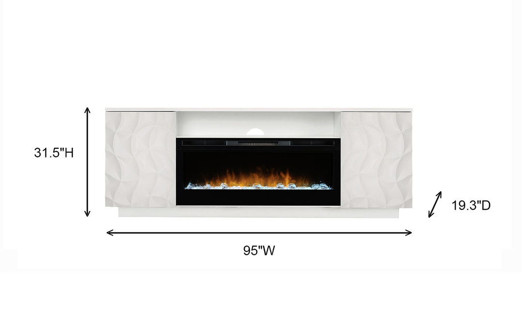 Smart furniture Adrianna Fireplace with console