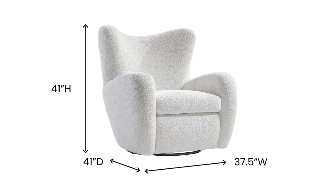 Bernhardt Silvi Fabric Swivel Chair- jennifer furniture