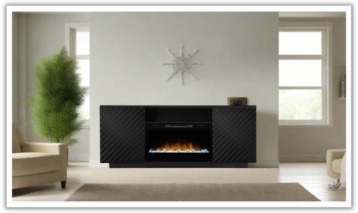 Smart Furniture Diamond Console with Fireplace Insert