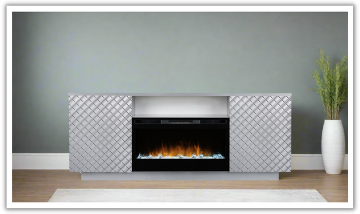 Smart Furniture Diamond Console with Fireplace Insert