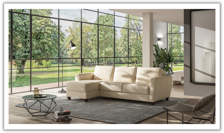 Luonto Flex Fabric Full XL Sleeper Sectional with Reversible Chaise