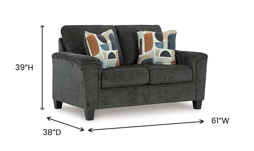 Modern Heritage Erinslane Fabric Loveseat With Tapered Legs