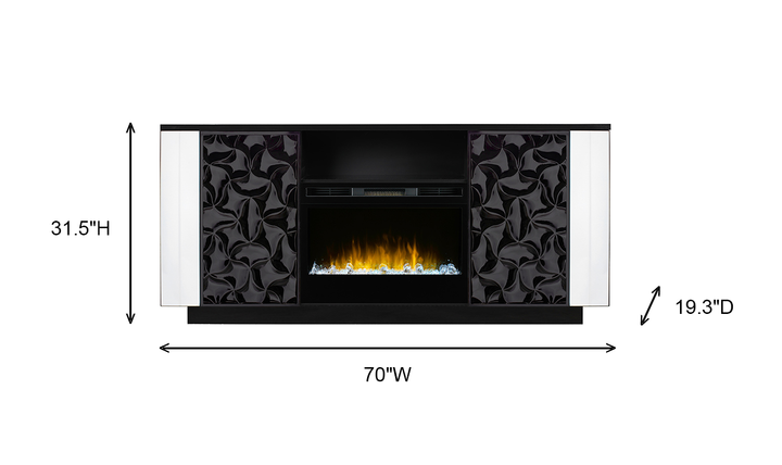 Smart Furniture Lanna Electric Fireplace and TV Console