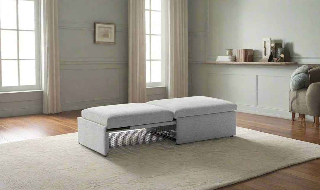 Luonto Otto Cot-Sized Sleeper Ottoman with Drawer Function-Jennifer Furniture