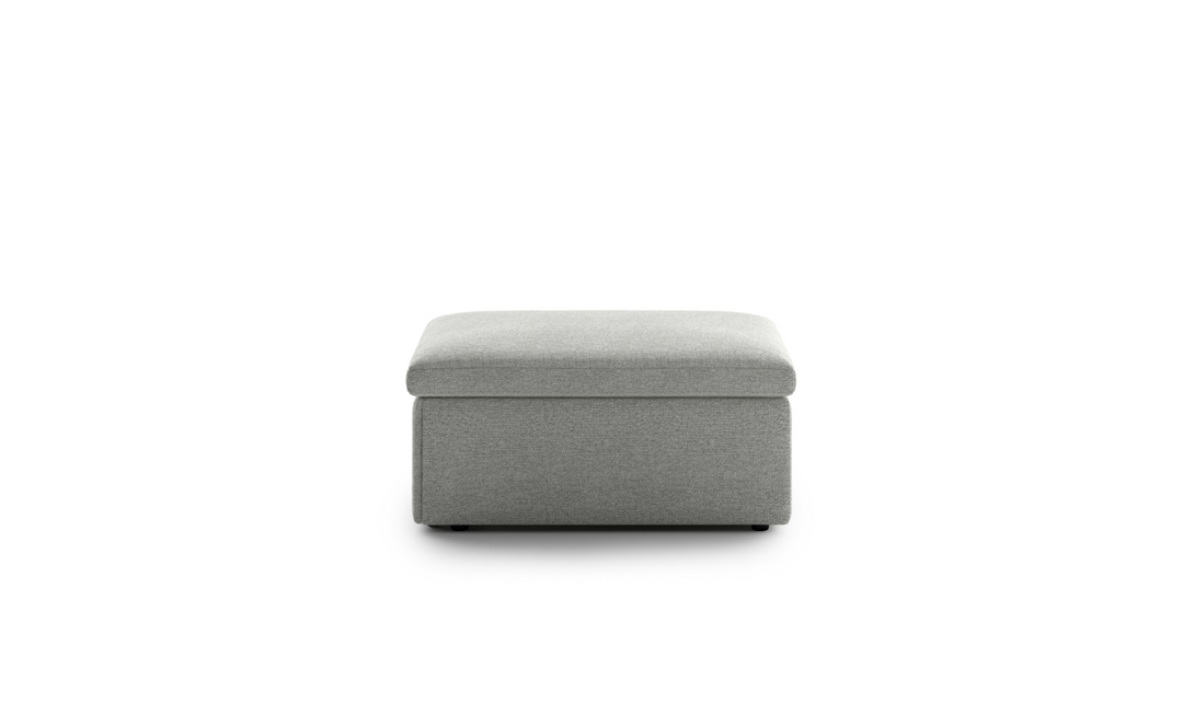 Luonto Otto Cot-Sized Fabric Sleeper Ottoman with Drawer Function