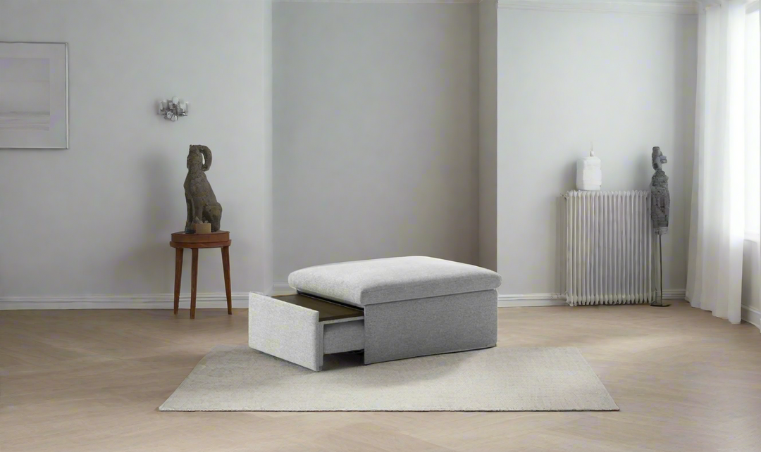 Luonto Otto Cot-Sized Sleeper Ottoman with Drawer Function-Jennifer Furniture