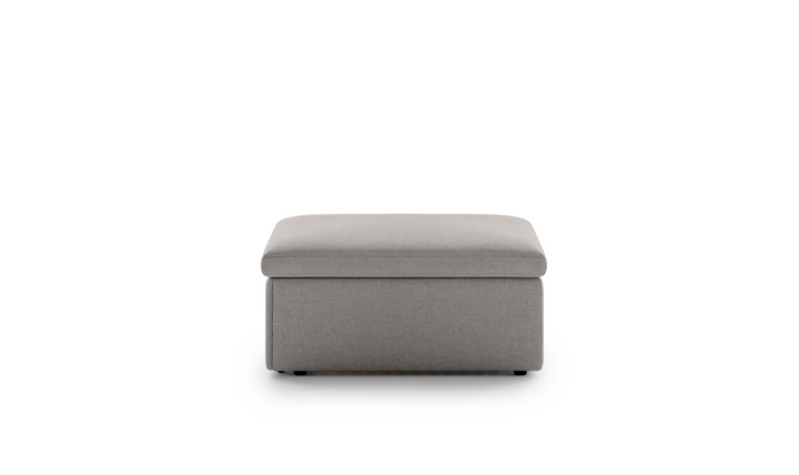 Luonto Otto Cot-Sized Fabric Sleeper Ottoman with Drawer Function