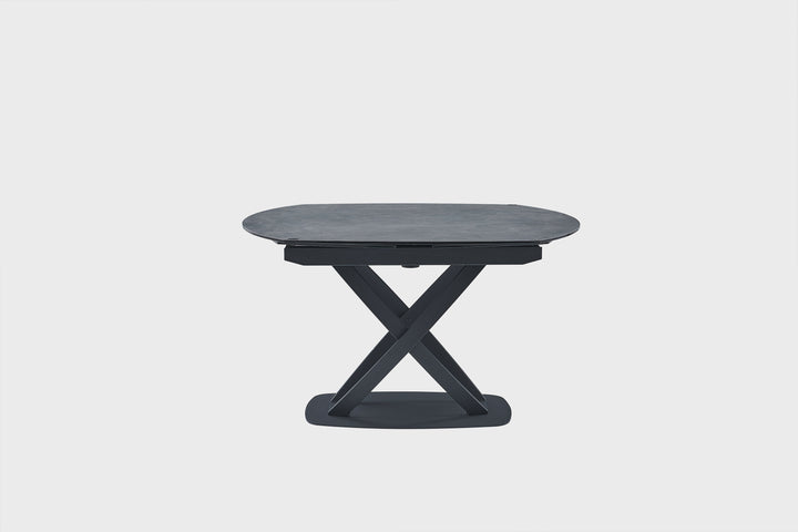 Global Soho Expandable Black Metal Dining Table