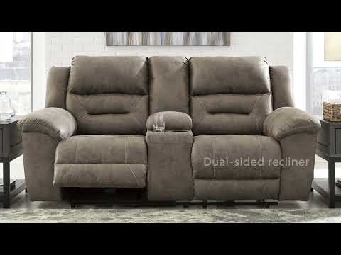 Stoneland Power Reclining Leather Sofa