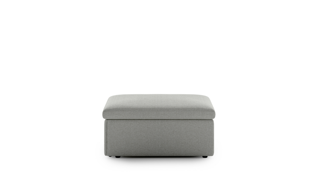 Luonto Otto Cot-Sized Fabric Sleeper Ottoman with Drawer Function