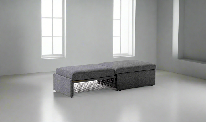 Luonto Otto Cot-Sized Sleeper Ottoman with Drawer Function-Jennifer Furniture